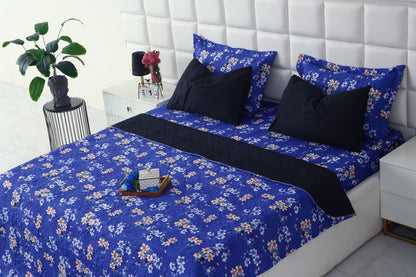 6 PCs Printed Bed Spread Set-Phlox Bed Spread Apricot