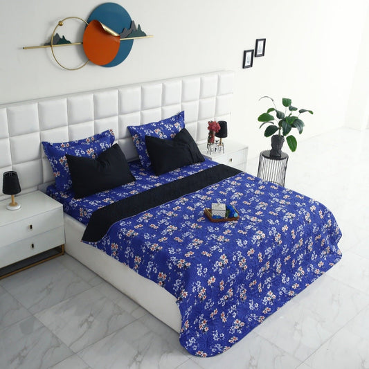 6 PCs Printed Bed Spread Set-Phlox Bed Spread Apricot