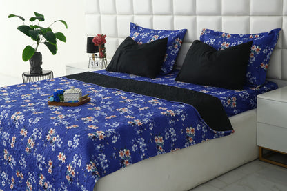 6 PCs Printed Bed Spread Set-Phlox Bed Spread Apricot