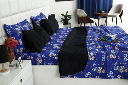 6 PCs Printed Bed Spread Set-Phlox Bed Spread Apricot