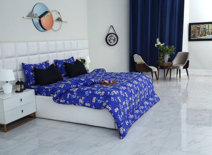 6 PCs Summer Comforter Set-Phlox Bed Spread Apricot