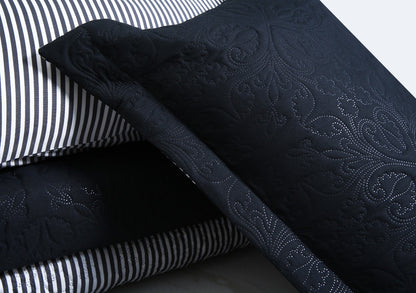 6 PCs Dyed Bed Spread Set-Black Bed Spread Apricot