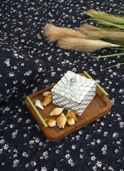 2Pcs Single Bed Sheet-White Jazmin