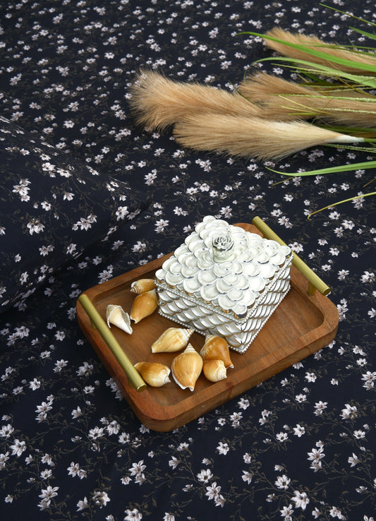 2Pcs Single Bed Sheet-White Jazmin