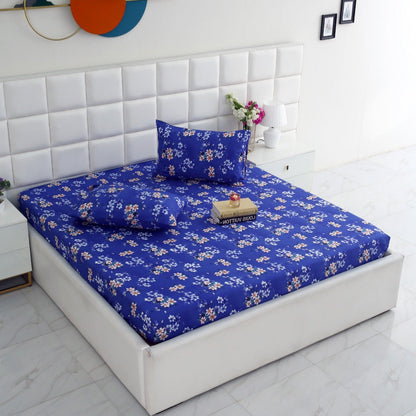 Fitted Bed Sheet-Phlox Fitted Sheets Apricot