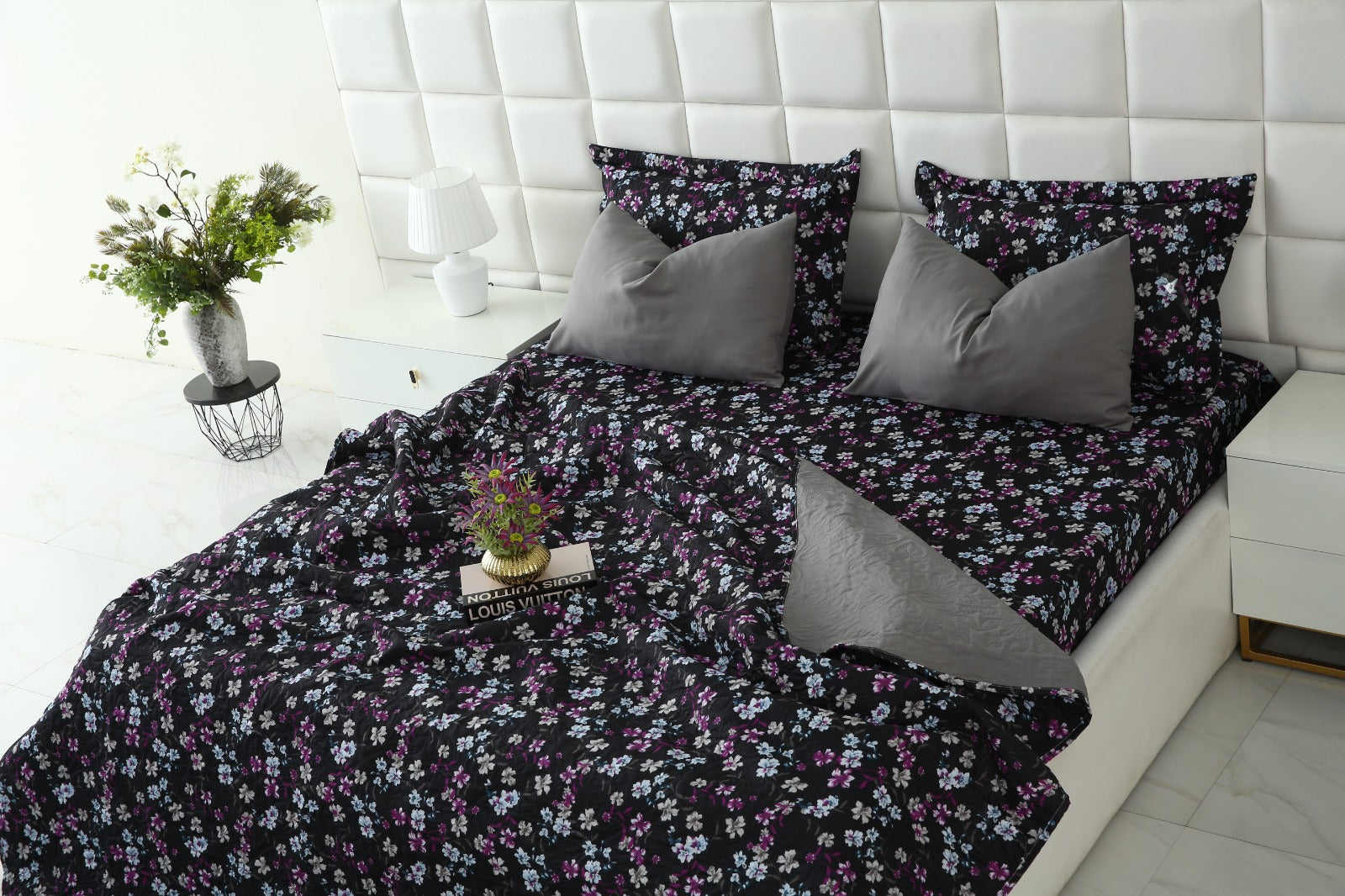 6 PCs Dyed Bed Spread Set-Rosemary Bed Spread Apricot