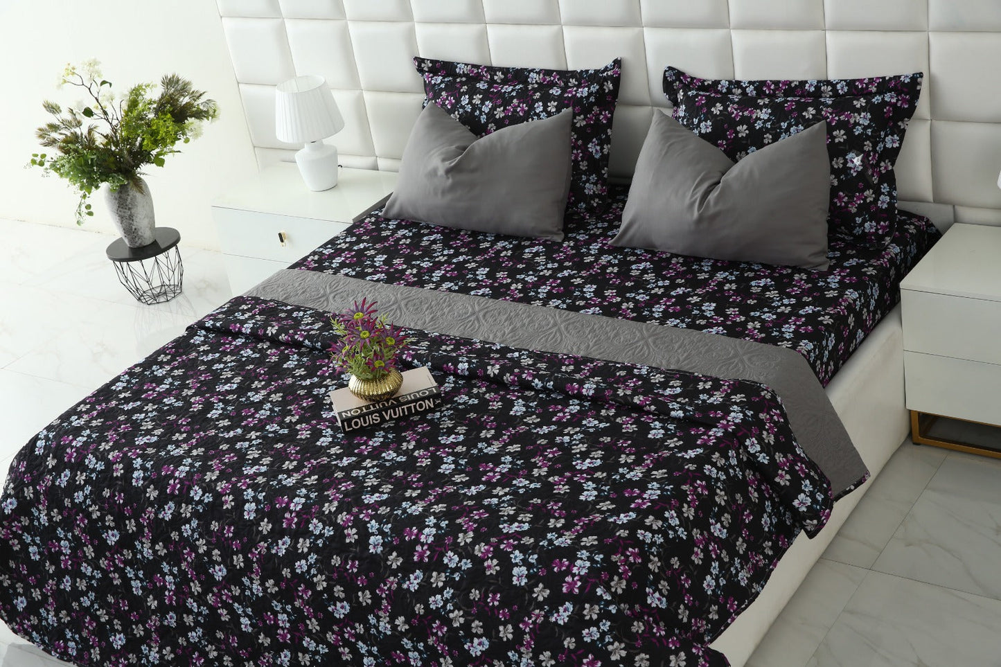 6 PCs Dyed Bed Spread Set-Rosemary Bed Spread Apricot