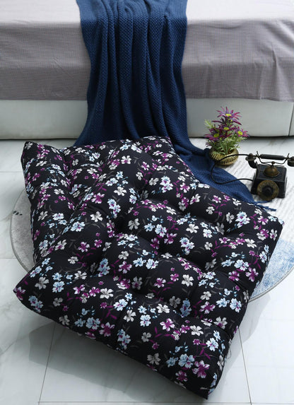 Digital Printed Square Floor Cushions-Rosemary cushions Apricot