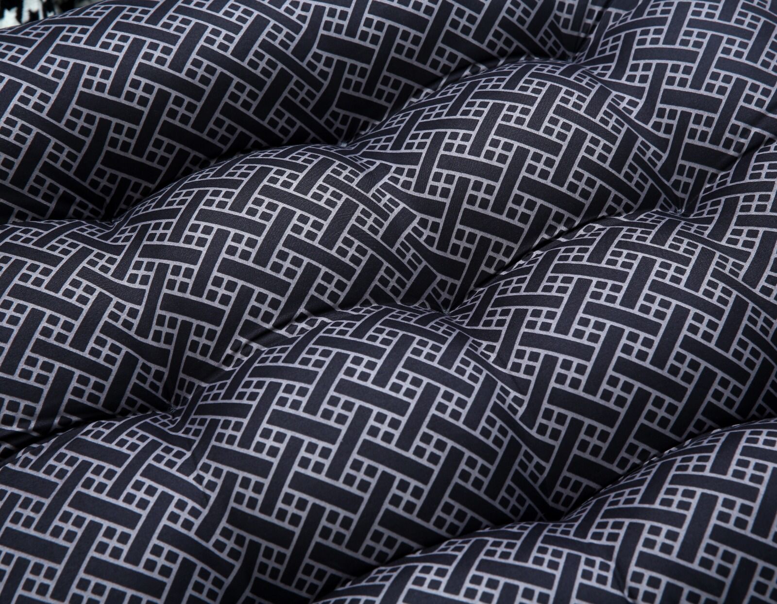 Digital Printed Square Floor Cushions-Plaid cushions Apricot