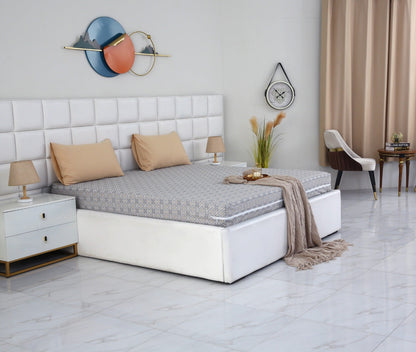 Zipper Mattress Cover Printed-Retro Protectors Apricot