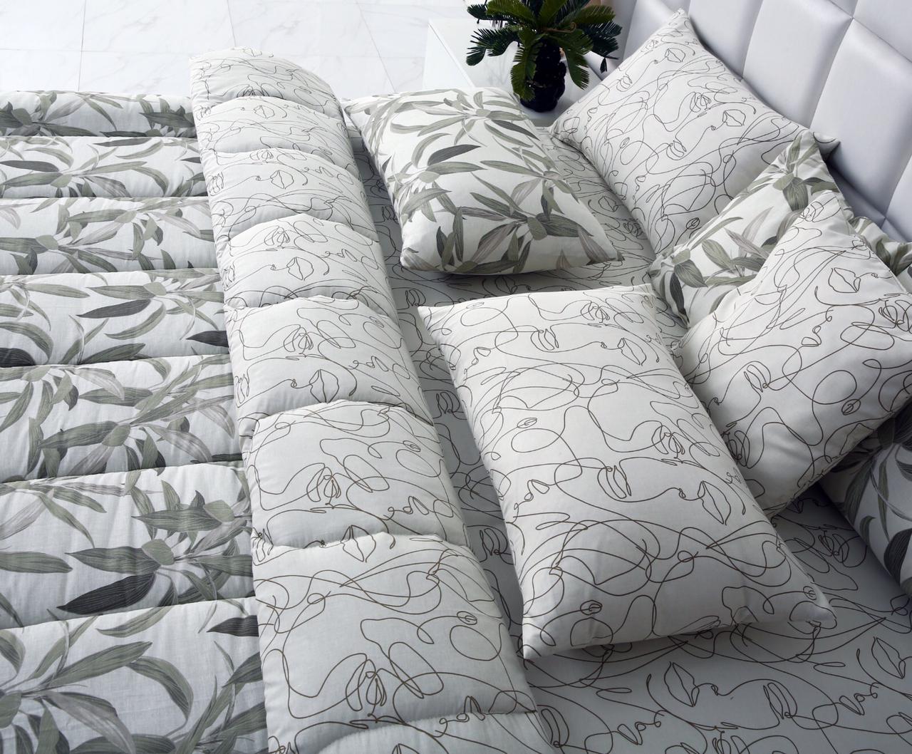 8 PCs Winter Comforter Set-Pine Comforters Apricot