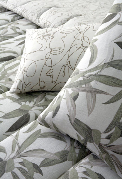 5 PCs Single Comforter Set-Pine Comforters Apricot