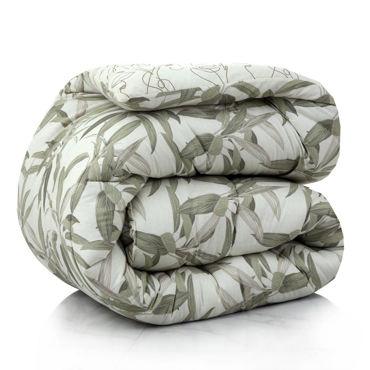 1 PC Double Winter Comforter-Pine Comforters Apricot