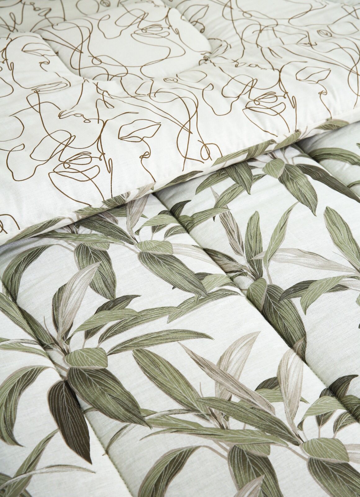 5 PCs Single Comforter Set-Pine Comforters Apricot