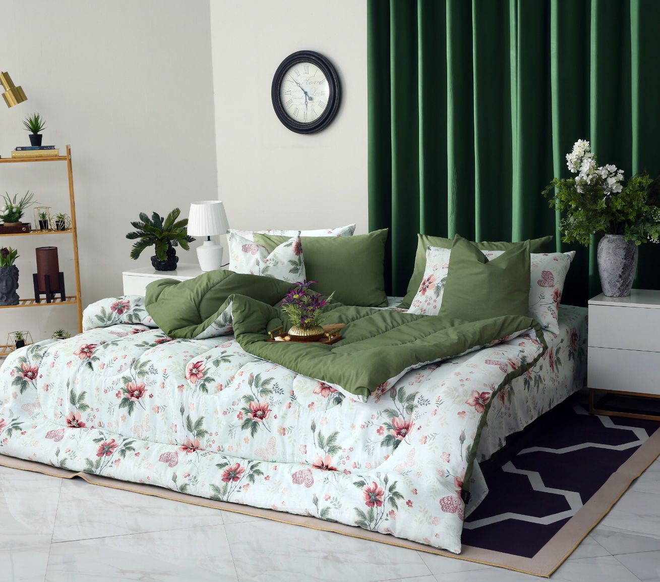 8 PCs Winter Comforter Set-Rosa Comforters Apricot