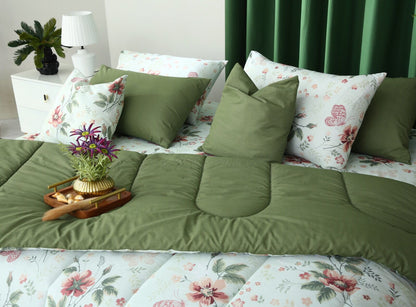 8 PCs Winter Comforter Set-Rosa Comforters Apricot