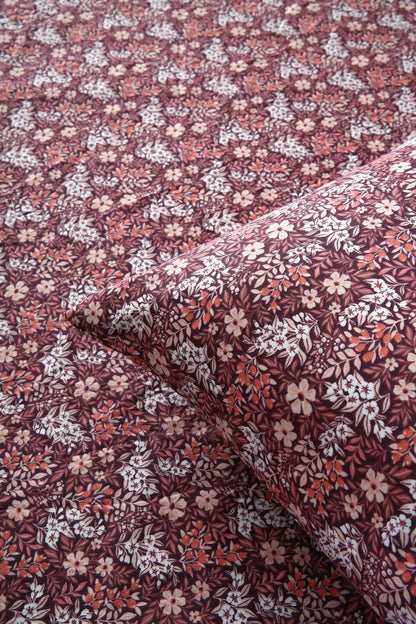 Fitted Bed Sheet-Plum Intricacies Fitted Sheets Apricot