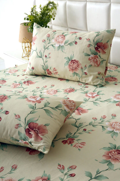 Fitted Bed Sheet-Rosa Fitted Sheets Apricot