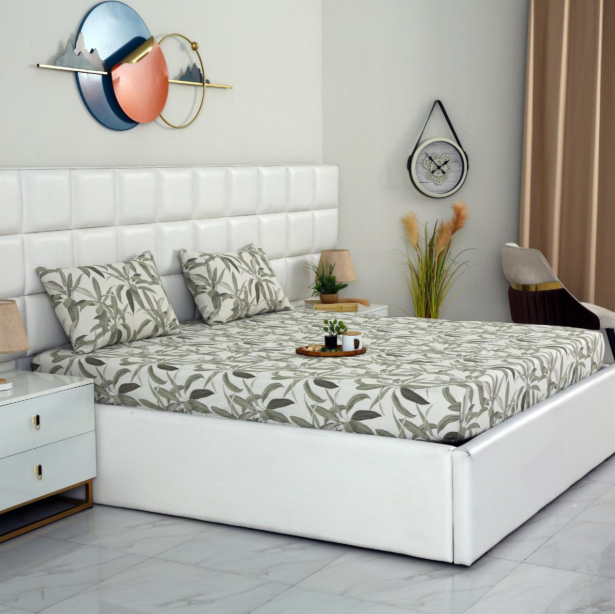 Fitted Bed Sheet-Pine Fitted Sheets Apricot