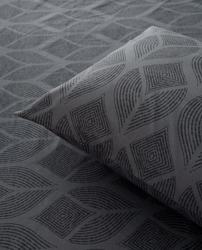 Fitted Bed Sheet-Ash Black Fitted Sheets Apricot