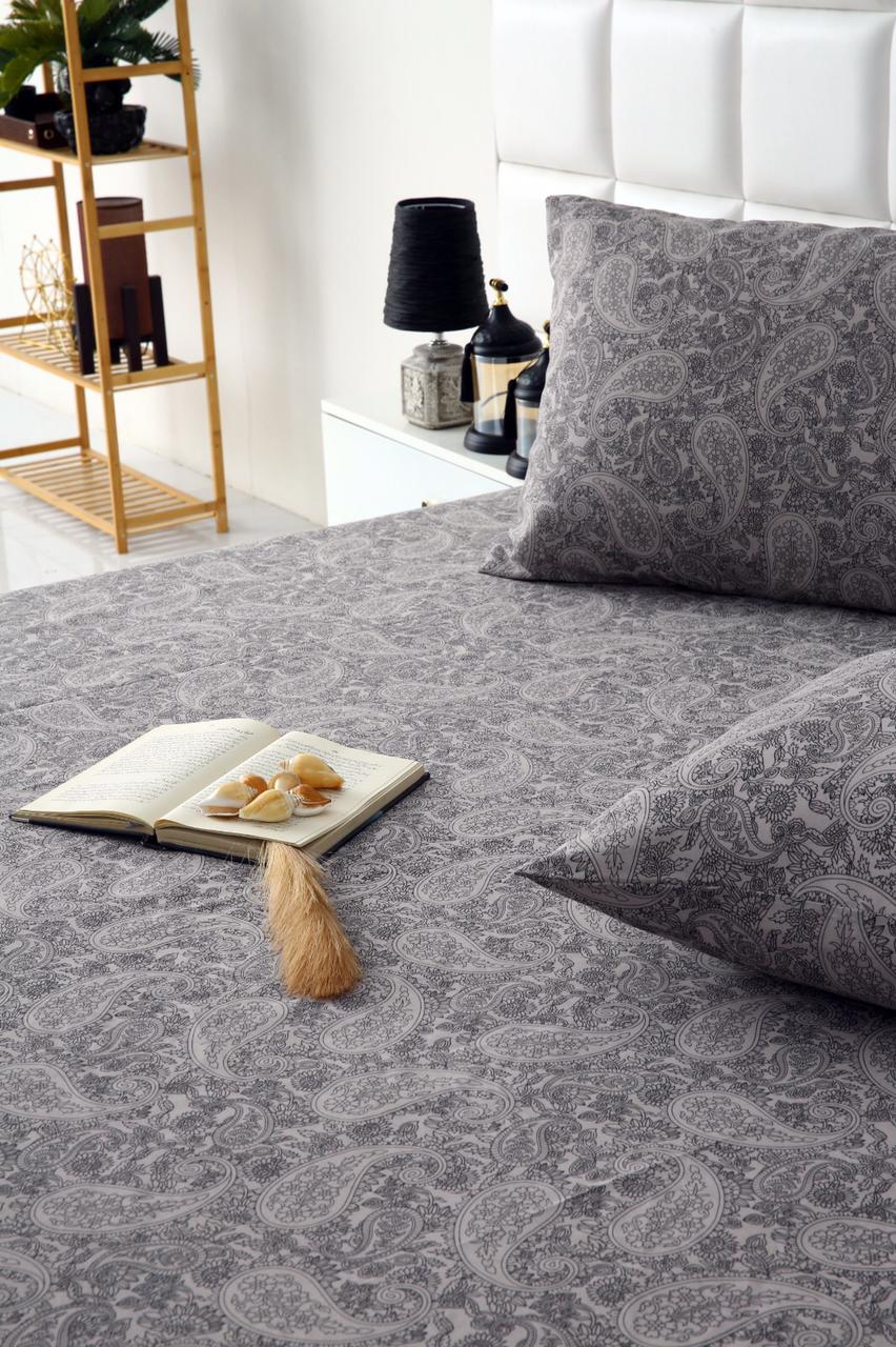 Fitted Bed Sheet-Paisley Fitted Sheets Apricot