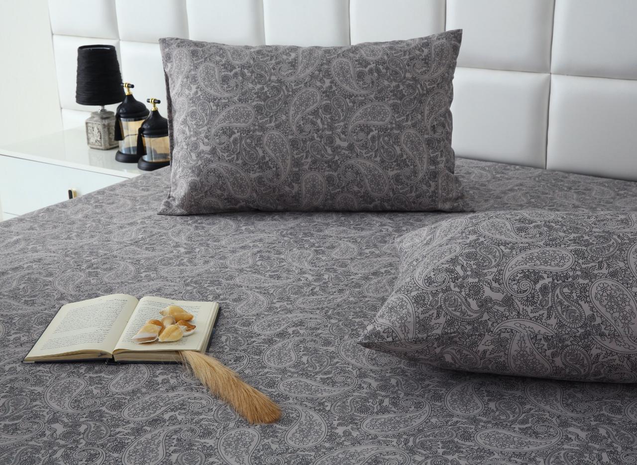 Fitted Bed Sheet-Paisley Fitted Sheets Apricot