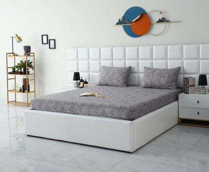 Fitted Bed Sheet-Paisley Fitted Sheets Apricot