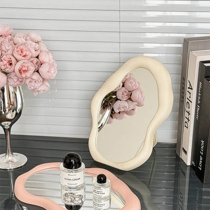 Cloud Makeup Mirror With Stand-SA2408-210 Mirror Apricot