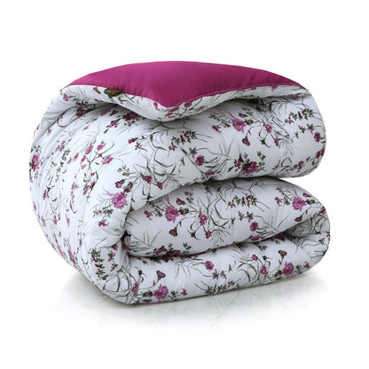 1 PC Single Comforter-Plum Petals Comforters Apricot