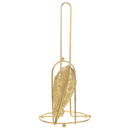 Stainless Steel Tissue Roll Holder-Feathers Tissue Box Apricot