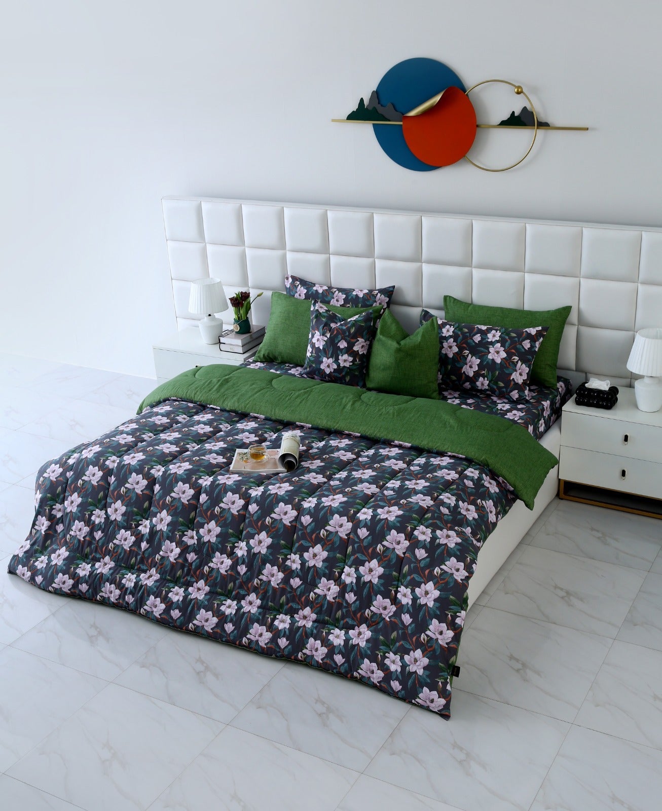 8 PCs Winter Comforter Set-Snowy Petal Comforters Apricot