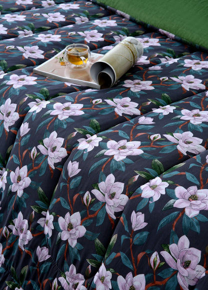 8 PCs Winter Comforter Set-Snowy Petal Comforters Apricot