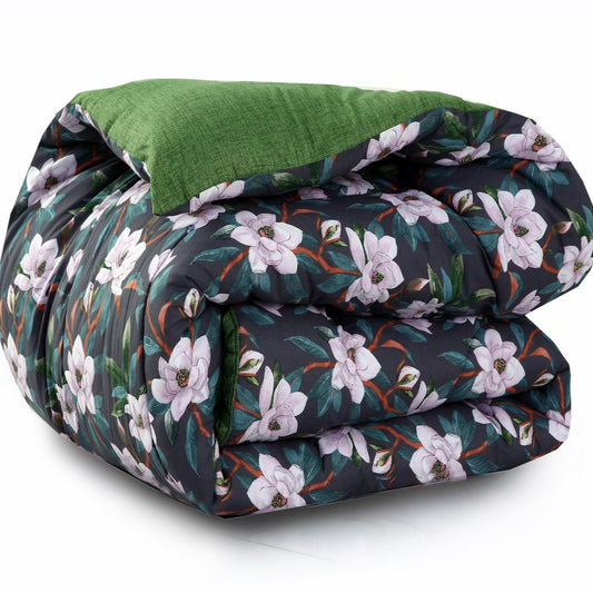 1 PC Double Winter Comforter-Snowy Petal Comforters Apricot