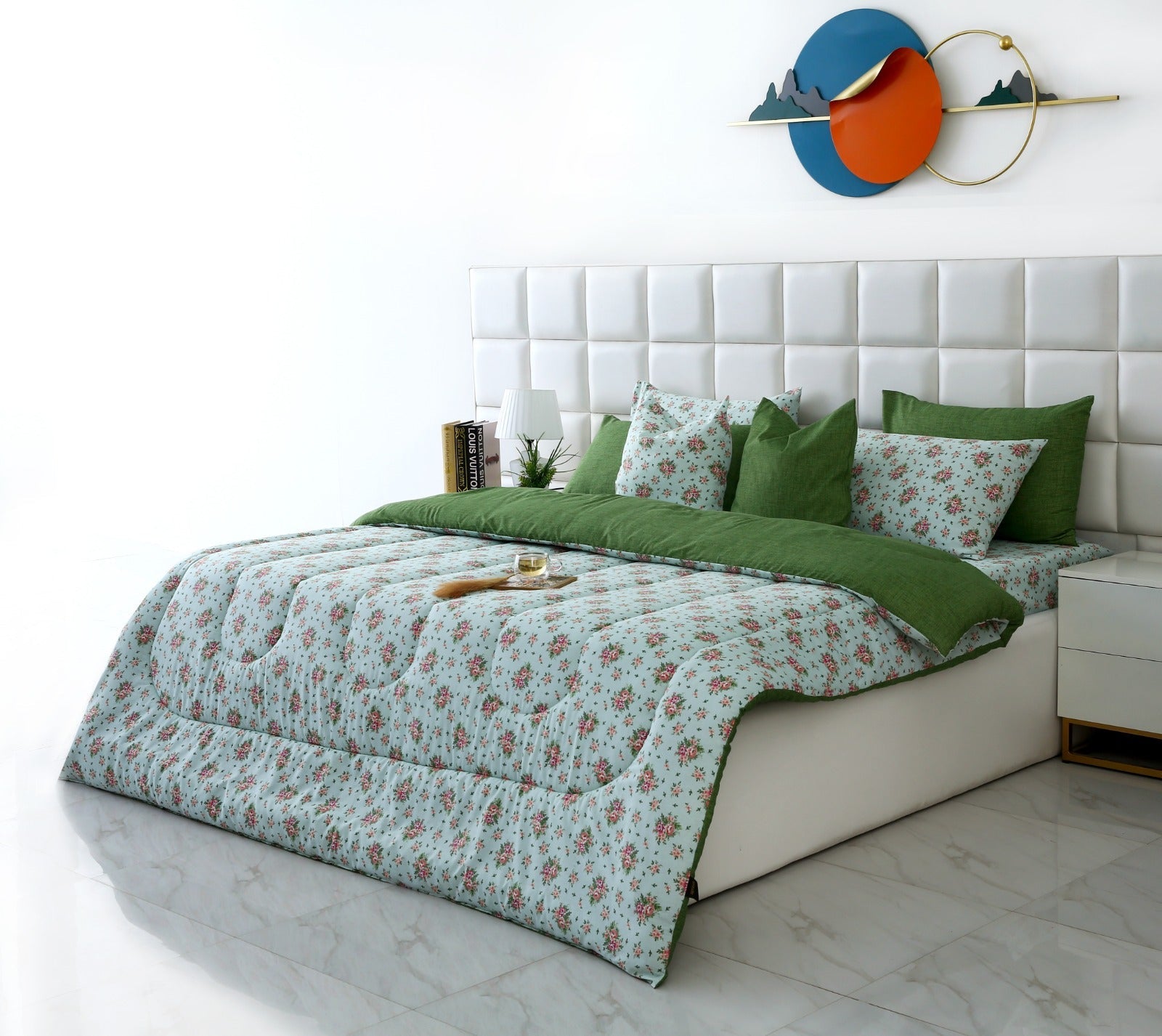 8 PCs Winter Comforter Set-Verdant Comforters Apricot