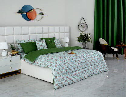 8 PCs Winter Comforter Set-Verdant Comforters Apricot