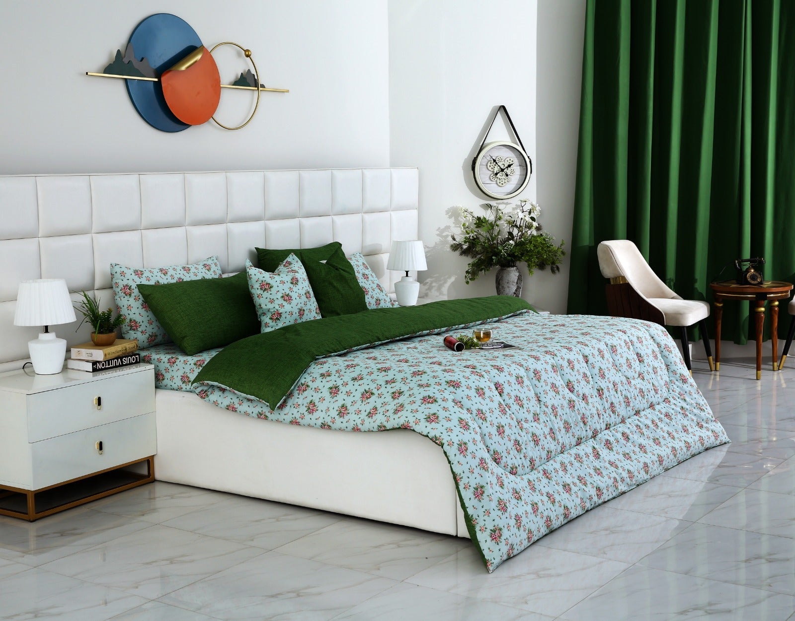 8 PCs Winter Comforter Set-Verdant Comforters Apricot