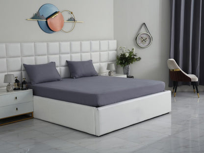 100% Water Replant Fitted Sheet-Grey Protectors Apricot