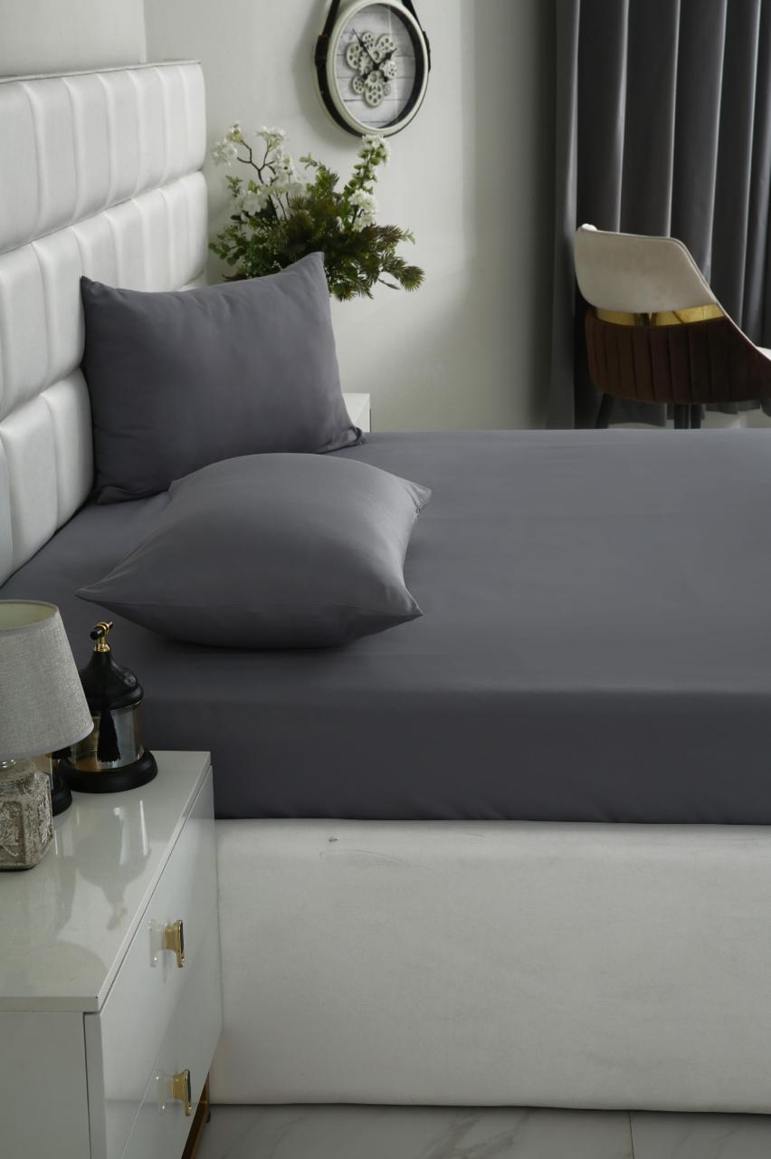 100% Water Replant Fitted Sheet-Grey Protectors Apricot