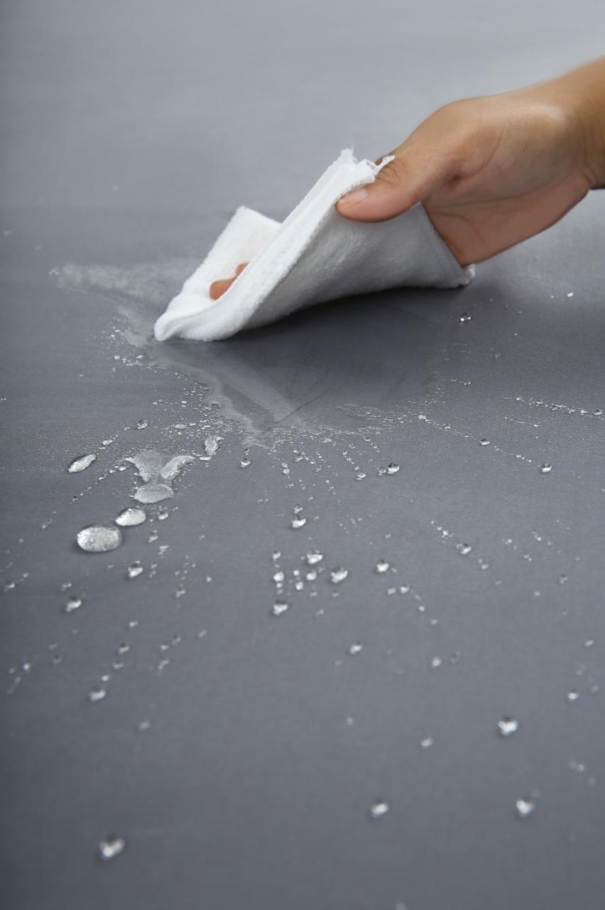 100% Water Replant Fitted Sheet-Grey Protectors Apricot