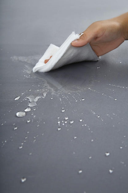 100% Water Replant Fitted Sheet-Grey Protectors Apricot