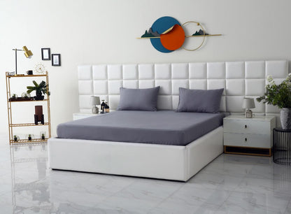 100% Water Replant Fitted Sheet-Grey Protectors Apricot