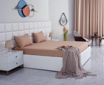 100% Water Replant Fitted Sheet-Beige Protectors Apricot