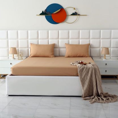 100% Water Replant Fitted Sheet-Beige Protectors Apricot
