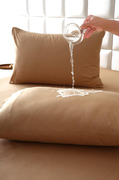 100% Water Replant Fitted Sheet-Beige Protectors Apricot