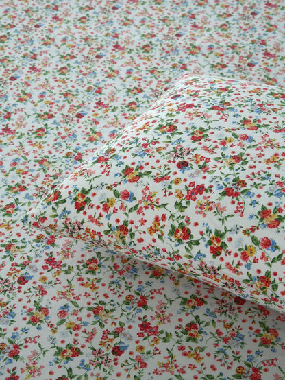 Fitted Bed Sheet-Roseto Fitted Sheets Apricot