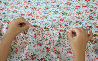Fitted Bed Sheet-Roseto Fitted Sheets Apricot