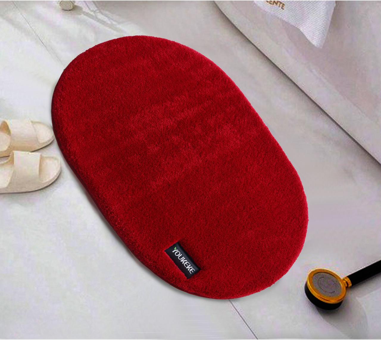 Anti-Slip Door Mat(SA2408-326)-Furry Maroon Door Mats Apricot