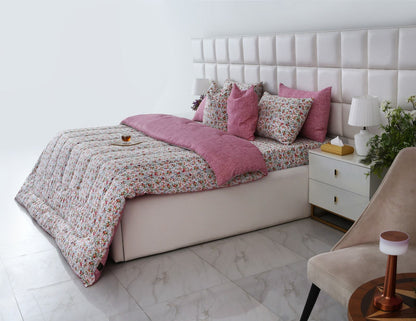 8 PCs Winter Comforter Set-Azalea Comforters Apricot