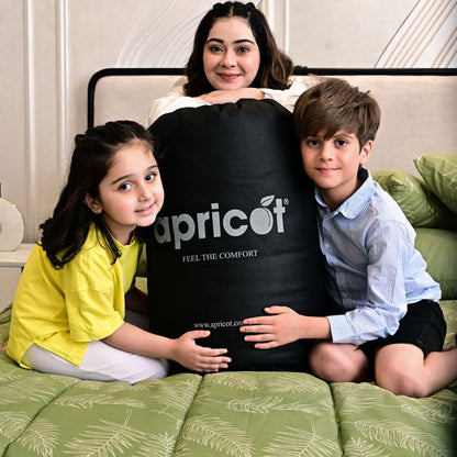 8 PCs Winter Comforter Set-Green Quill Comforters Apricot