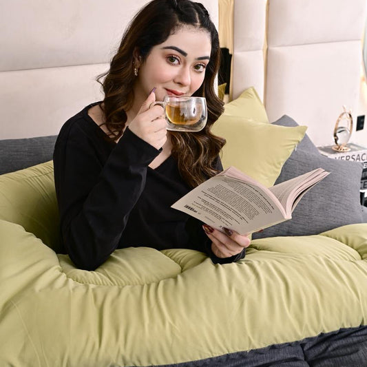 Duvet Cover-Moss Whisper Bed Sheets Apricot